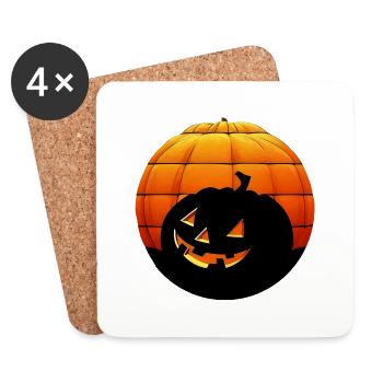 Halloween - Untersetzer (4er-Set) - Weiß - Vorne