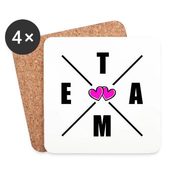 Team Herats - Coasters (set of 4) - white - Front