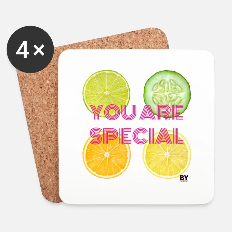 YOU ARE SPECIAL - Untersetzer (4er-Set) - Weiß