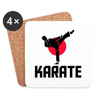 karate - Coasters (set of 4) - white - Front