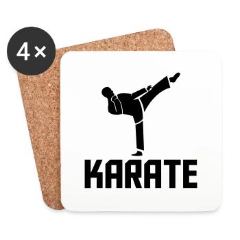 karate - Untersetzer (4er-Set) - Weiß - Vorne