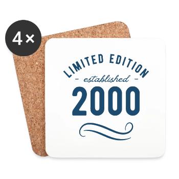 Limited Edition 2000, Anniversary Year 2000 - Coasters (set of 4) - white - Front