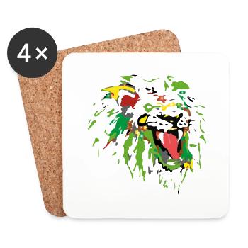 La légende des lions sauvages - Dessous de verre (lot de 4) - blanc - Devant