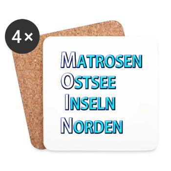 Sailors Moin - Coasters (set of 4) - white - Front
