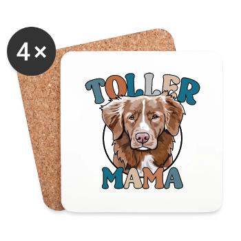 Toller Mama Nova Scotia Duck Tolling Retriever - Untersetzer (4er-Set) - Weiß - Vorne