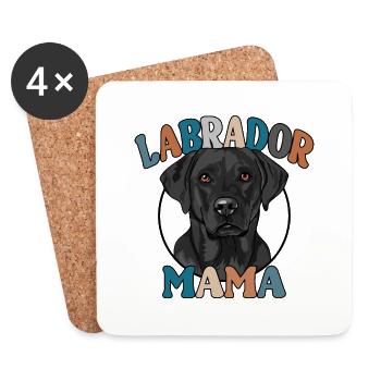 Labrador Mom Dogs Dog Labbi Wilsigns - Coasters (set of 4) - white - Front