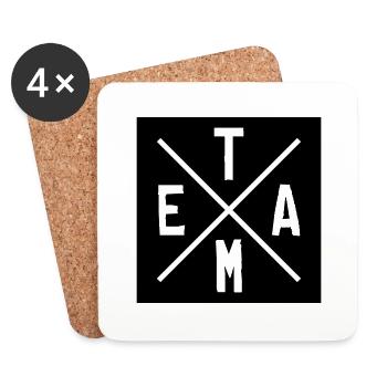 Team Design 01 - Coasters (set of 4) - white - Front