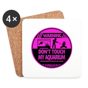 Aquarium - Untersetzer (4er-Set) - Weiß - Vorne