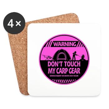 Carp - Coasters (set of 4) - white - Front