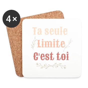Motivation - Coasters (set of 4) - white - Front