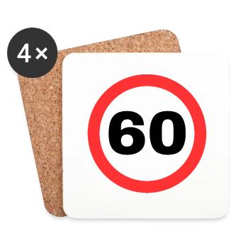 60 - Untersetzer (4er-Set) - Weiß - Vorne
