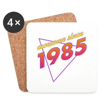 Retro Awesome: Born in '85 - Coasters (set of 4) - white - Front