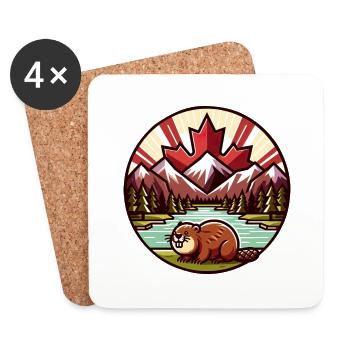 Canada Bieber 3 - Coasters (set of 4) - white - Front