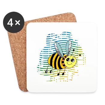 Insect - Coasters (set of 4) - white - Front