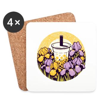 Bubble Tea - Coasters (set of 4) - white - Front