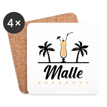 malle - Untersetzer (4er-Set) - Weiß - Vorne