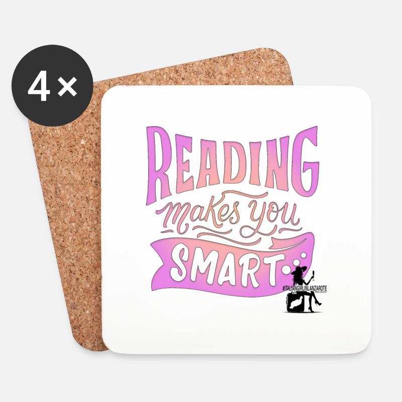 READ - Coasters (set of 4) - white