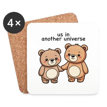 We in Another Universe Bears edition - Coasters (set of 4) - white - Front