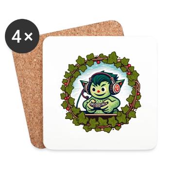 Video Game Goblin - Coasters (set of 4) - white - Front