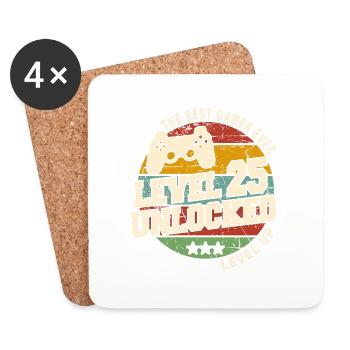 Legendary since 1999 Vintage anniversai gift - Coasters (set of 4) - white - Front