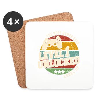 Legendary since 2023 Vintage anniversai gift - Coasters (set of 4) - white - Front