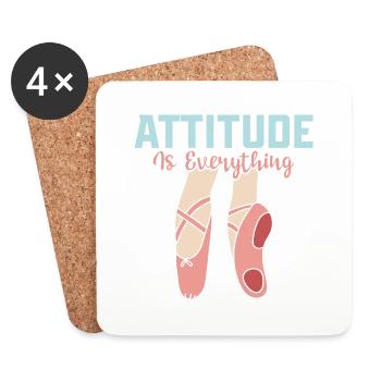 L’attitude est tout dans la danse classique - Dessous de verre (lot de 4) - blanc - Devant