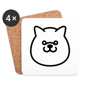 Dog - Coasters (set of 4) - white - Front