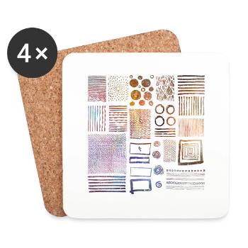 Graphics - Coasters (set of 4) - white - Front