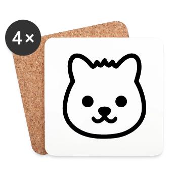 Dog - Coasters (set of 4) - white - Front