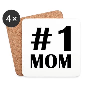 1 mom - Untersetzer (4er-Set) - Weiß - Vorne