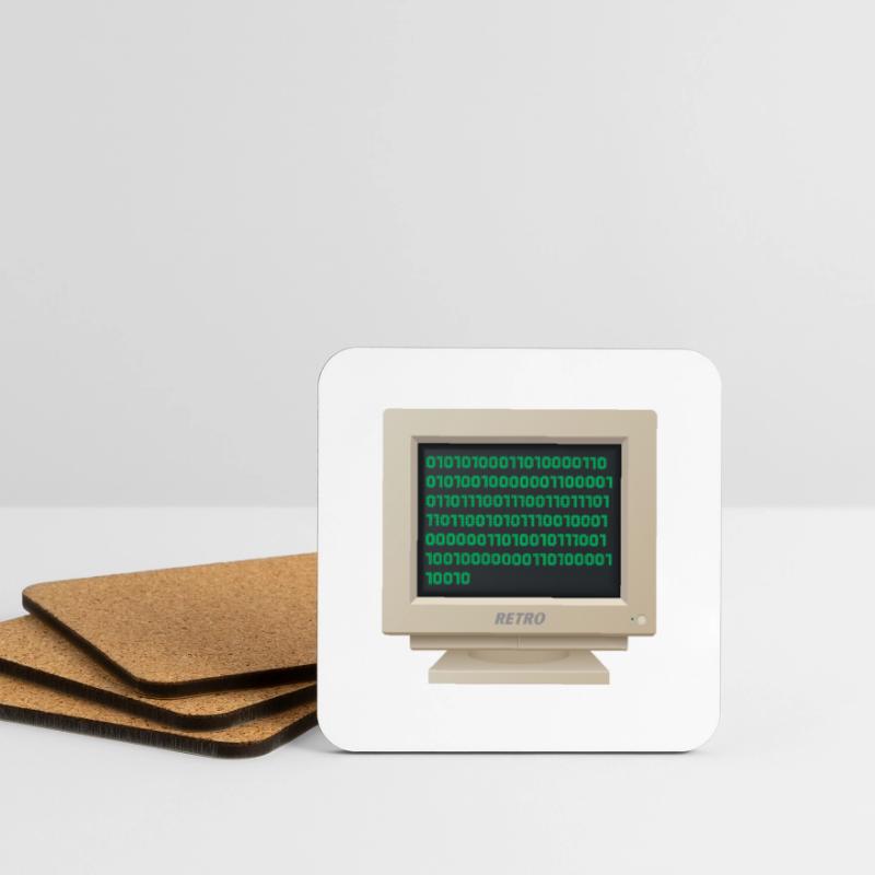CRT - Binary Code Coasters (set of 4)