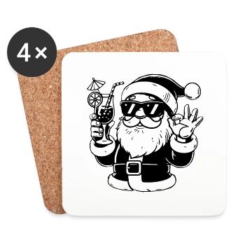 Sunshine santa Claus - Untersetzer (4er-Set) - Weiß - Vorne