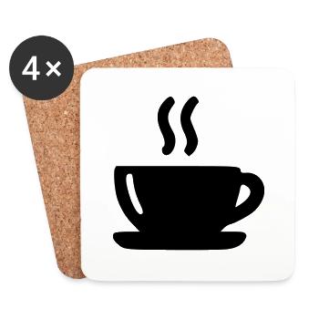 Coffee Mug - Coasters (set of 4) - white - Front