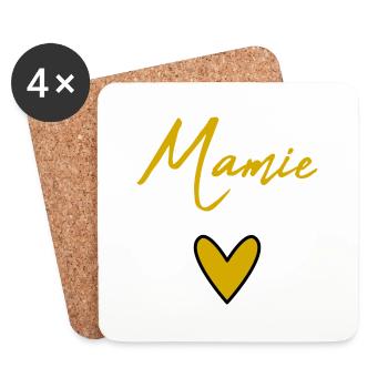 OMA. MAMA. OMA. MUTTERTAG - Untersetzer (4er-Set) - Weiß - Vorne