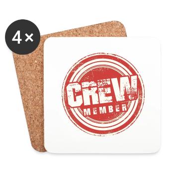 Crew Member - Coasters (set of 4) - white - Front
