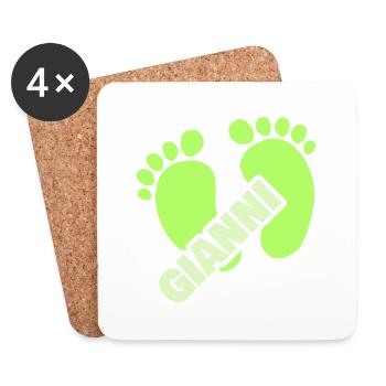 Gift for Gianni - Coasters (set of 4) - white - Front