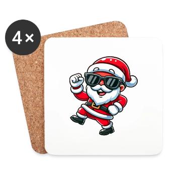Santa Claus - Coasters (set of 4) - white - Front