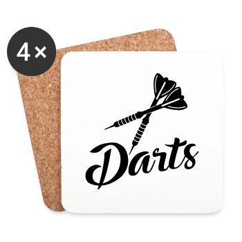 Darts - Coasters (set of 4) - white - Front
