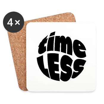 Zeitlos Timeless Entspannt Geschenkidee - Untersetzer (4er-Set) - Weiß - Vorne