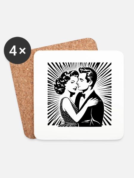 Love - Coasters (set of 4) - white