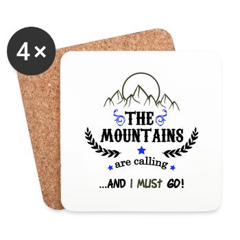 the mountains are calling 02 - Coasters (set of 4) - white - Front