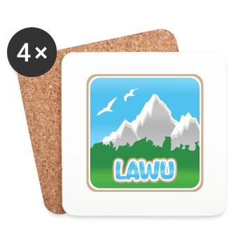 Alpinisme Lawu - Dessous de verre (lot de 4) - blanc - Devant