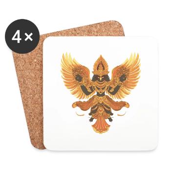 Garuda - Untersetzer (4er-Set) - Weiß - Vorne