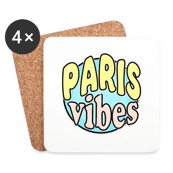 Paris Vibes - Coasters (set of 4) - white - Front