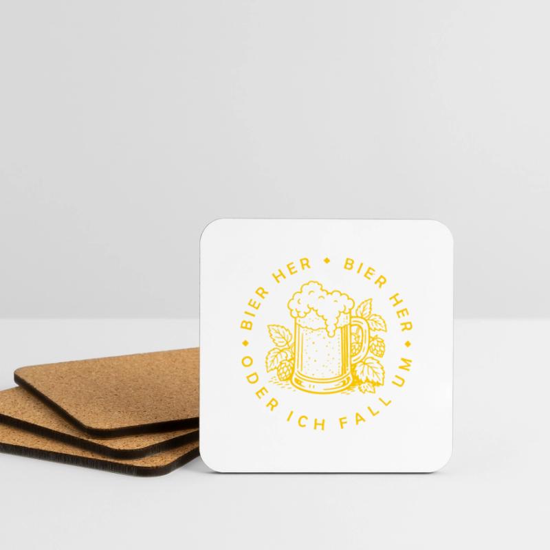Bees here - Oder ich fall um! Coasters (set of 4)
