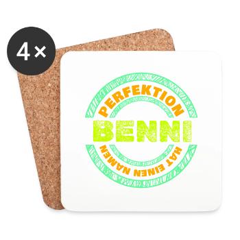 Gift for Benni - Coasters (set of 4) - white - Front