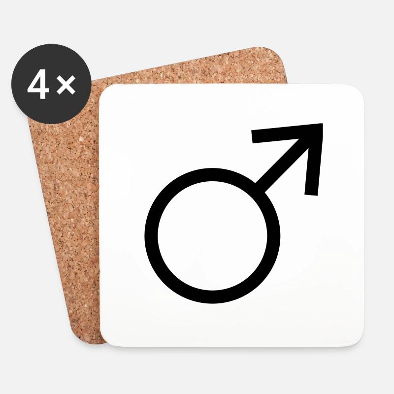 Men! - Coasters (set of 4) - white