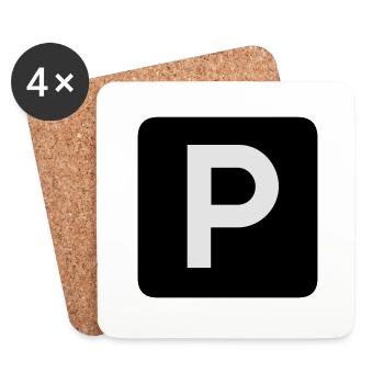 Parking place - Coasters (set of 4) - white - Front