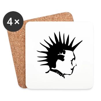 Punk - Untersetzer (4er-Set) - Weiß - Vorne