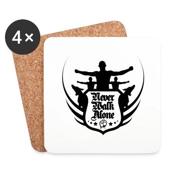 neverwalkalone2 - Coasters (set of 4) - white - Front